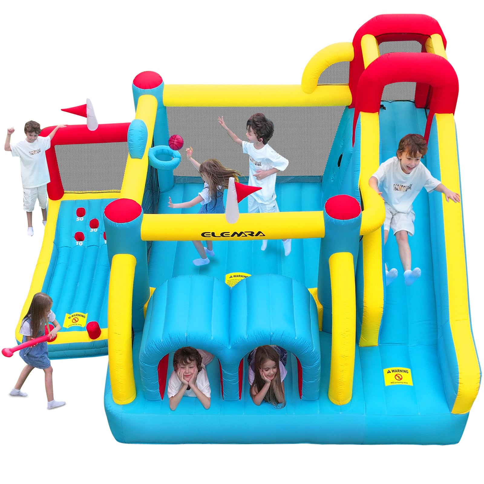 Photo 1 of  ***(USED, OPEN BOX, NOT TESTED)***
ELEMARA 7 in 1 Big Inflatable Bounce House, 15x12’XL Golf Inflatable Bouncer with 750W Blower, Bouncy House with Slide,Golf Area,Bouncer,Tunnels,Climbing Wall, Jumping Castle, Holds 6 Kids  ***(USED, OPEN BOX, NOT TESTE
