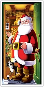 Beistle Santa Door Cover, 30" x 5'