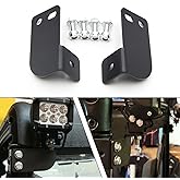 Rear Roof Pillar Roll Cage Bar Reverse LED Light Pod Mounting Brackets Compatible with Polaris Ranger Full Size 2013-2024