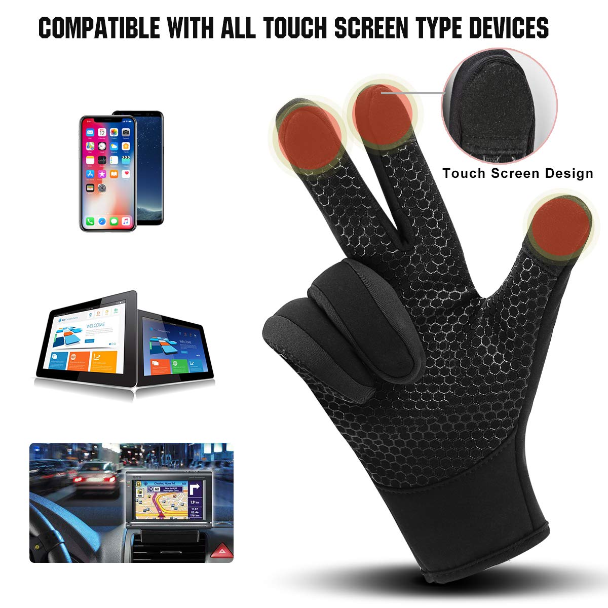 smiley face cycling gloves