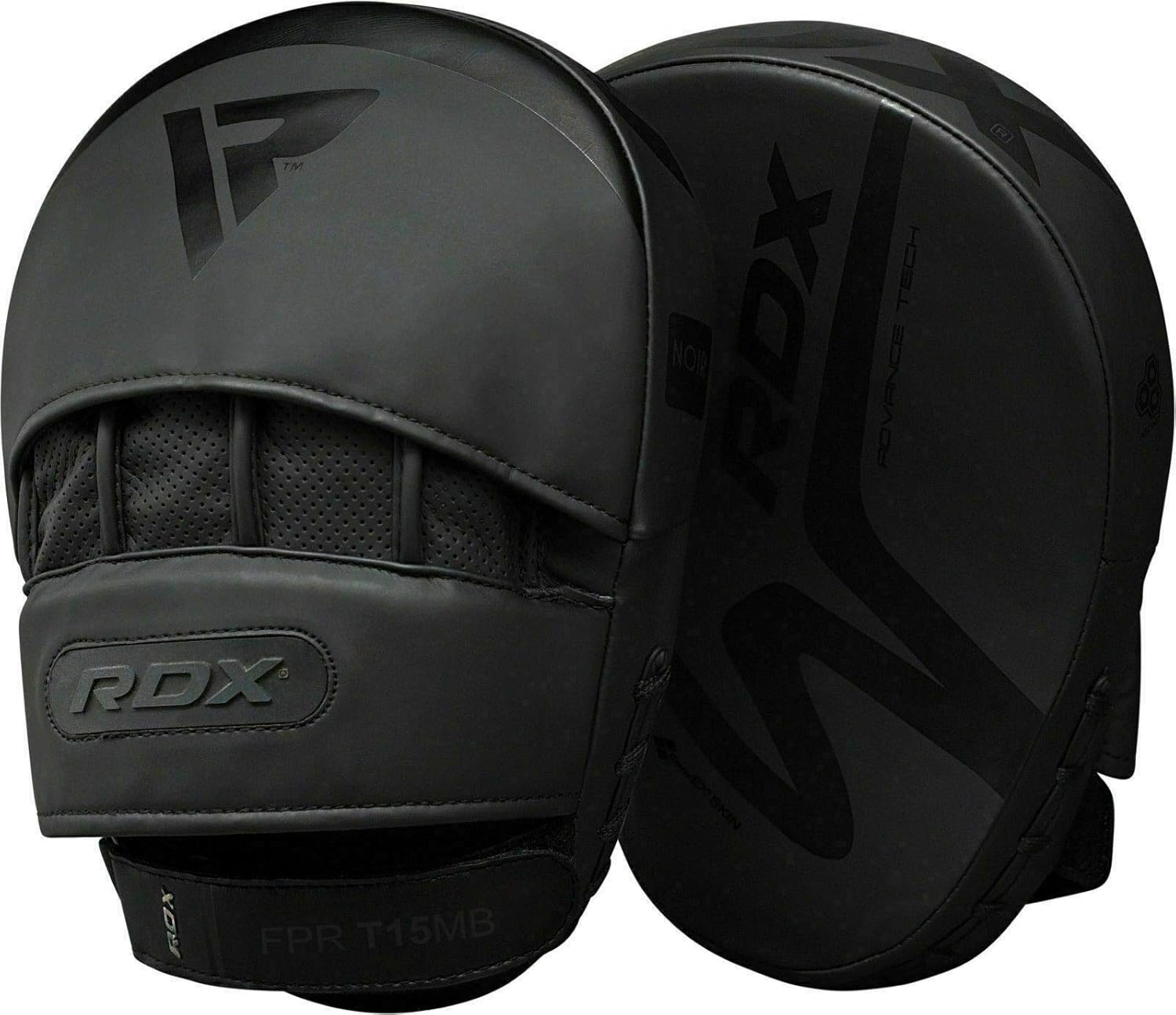 RDX Boxing Pads and Bag Gloves Set, Convex Skin Leather Hook and Jab Target Focus with Punch Mitts, Hand Strike Shield for Muay Thai, Boxercise, Kickboxing, Martial Arts, Karate, MMA Training: Sports & Outdoors