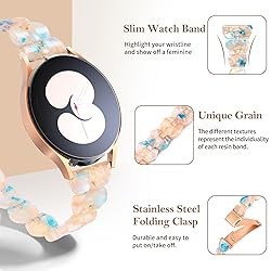 BAIHUIAM Resin Bands Compatible with Galaxy Watch