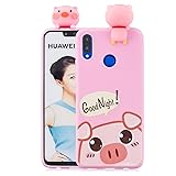 Huawei Nova 3i Case,DAMONDY Cute 3D Cartoon Animals
