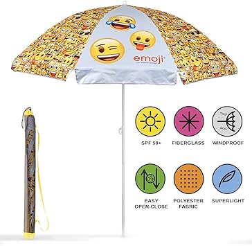 Perletti Emoji Sombrilla De Playa Jardin Mar Terraza