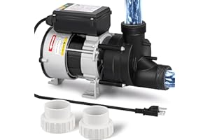 Mxmoonant SPA Pump, 1HP 110V Hot Tub SPA Circulation Pumps, Bathtub Pump Motor for Water Circulation 1.5" Plumbing (US Plug)