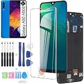 OLED Screen for Samsung Galaxy A50 2019 Screen Replacement LCD Touch Screen Display Digitizer for Samsung A50 A505 SM-A505 A505G/DS A505FDS Assembly with Repair Parts Tool(Support Fingerprint Sensor)