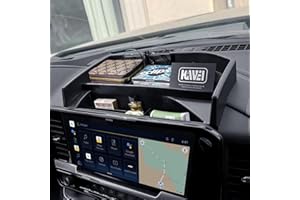 HGWEI Center Console Dashboard Organizer Compatible with 2022-2025 Chevy Silverado/GMC Sierra 1500, (24-25) 2500HD/3500HD Acc