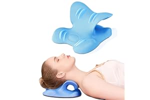 Milumber Neck Pillow,Neck Stretcher,Neck Traction Device,Neck and Shoulder Relaxer for Pain Relief，Ergonomic Neck Pillow, Blue