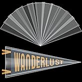 Taiyin 24 Pcs Soft Pennant Protective Sleeves Pennant Frame Holder for Display 12" x 30" Top Load Frame Clear Plastic Flag Holder for Sports Banner Protector 31.5 x 12.6"