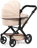 Bayer Design XEO Convertible Doll Pram 46cm Baby Doll Pushchair Beige view 2