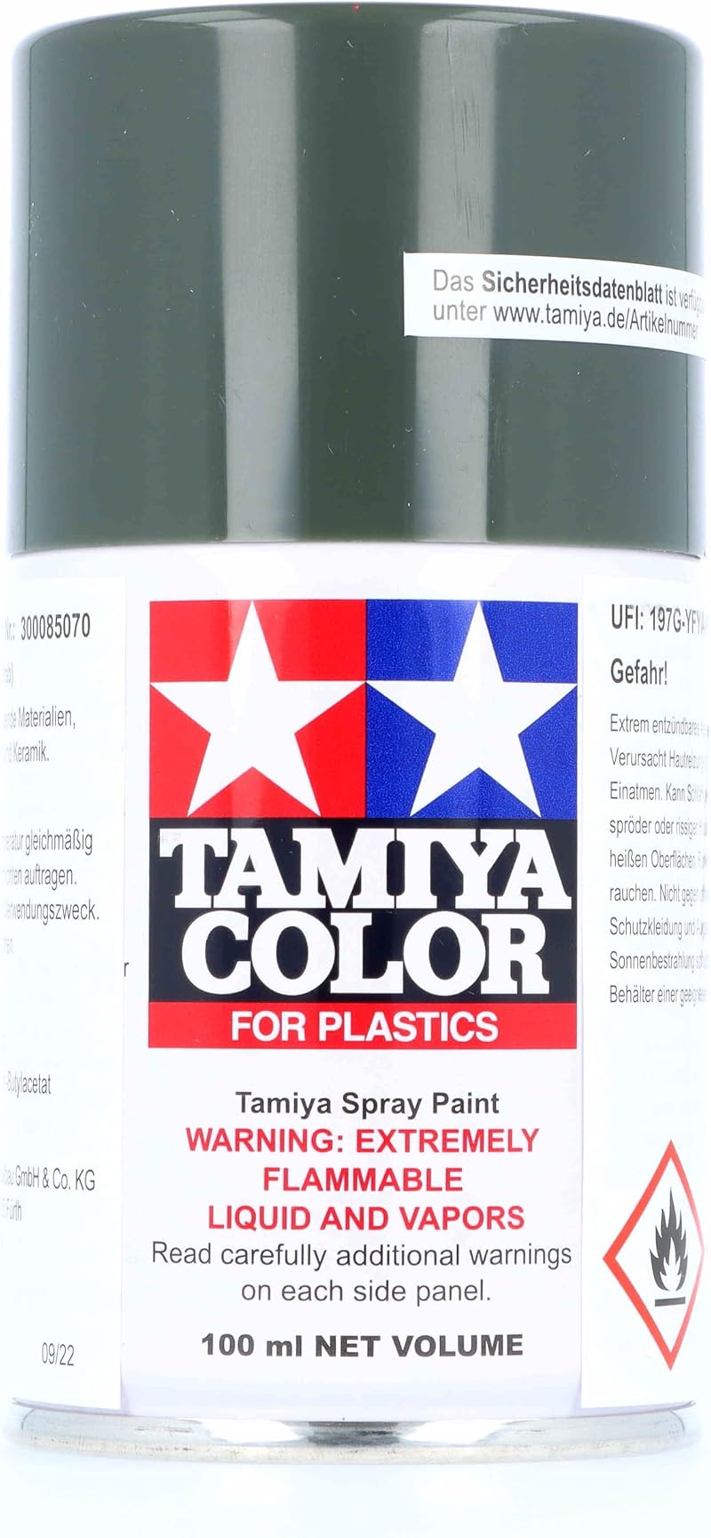 Tamiya 85070 TS-70 Brown Olive Matt Spray Paint 100ml for Models