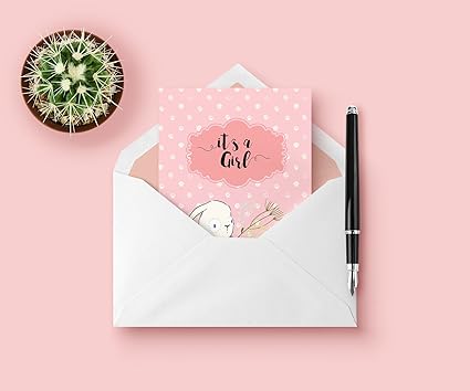 Biglietto D Auguri Con Busta Ideale Per Annunciare Una Nascita Serie Lovely Rabbit Disegno Unico Firmato Lunadei Frase It S A Boy Cartoncino Di Alta Grammatura 350 G M2 Formato A6