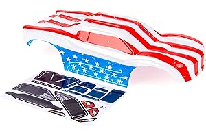 SUMMITLINK Custom Body USA Flag Style Compatible for ARRMA VORTEKS 3S 4x4 4x2 BLX 1/10 Stadium Truck(V-UF-01)