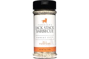 FIORELLA'S JACK STACK BARBECUE Jack Stack Barbecue All Purpose Dry Rub Seasoning - Kansas City Spice Single Pack - for Chicken, Beef, Ribs, Vegetables, Seafood, and More (7oz Each)
