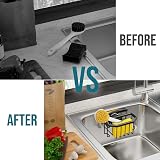 TAILI Sponge Holder for Kitchen Sink Aluminium Strong Suction 5 KG Black view 6