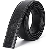 BELTROAD Ratchet Belt Strap for Men Leather Belts Without Buckle Replacement Leather Belt Strap Only 35mm for 40mm Buckle