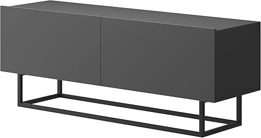 Moeblo Festnight Tv Schrank Industrial Fernsehtisch Tv Lowboard Tisch Retro Fernsehschrank Holz Tv Board Massives Mit Stahlrahmen 120 X 37 X 45 Cm Turno Trt120 Graphit Amazon De Kuche Haushalt