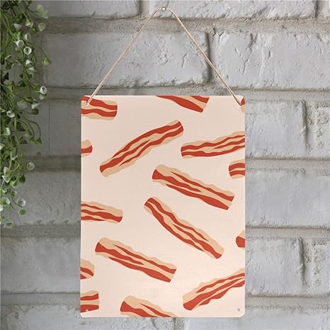 MOVTBA Carteles de Chapa Frescos Huevos fritos y Tocino Carteles