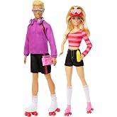 Barbie Fashionistas Roller-Skating Ken Set | 2 Fashion Dolls Wearing Skating Themed Clothing and Accessories, Ages 3+ (Amazon Exclusive)