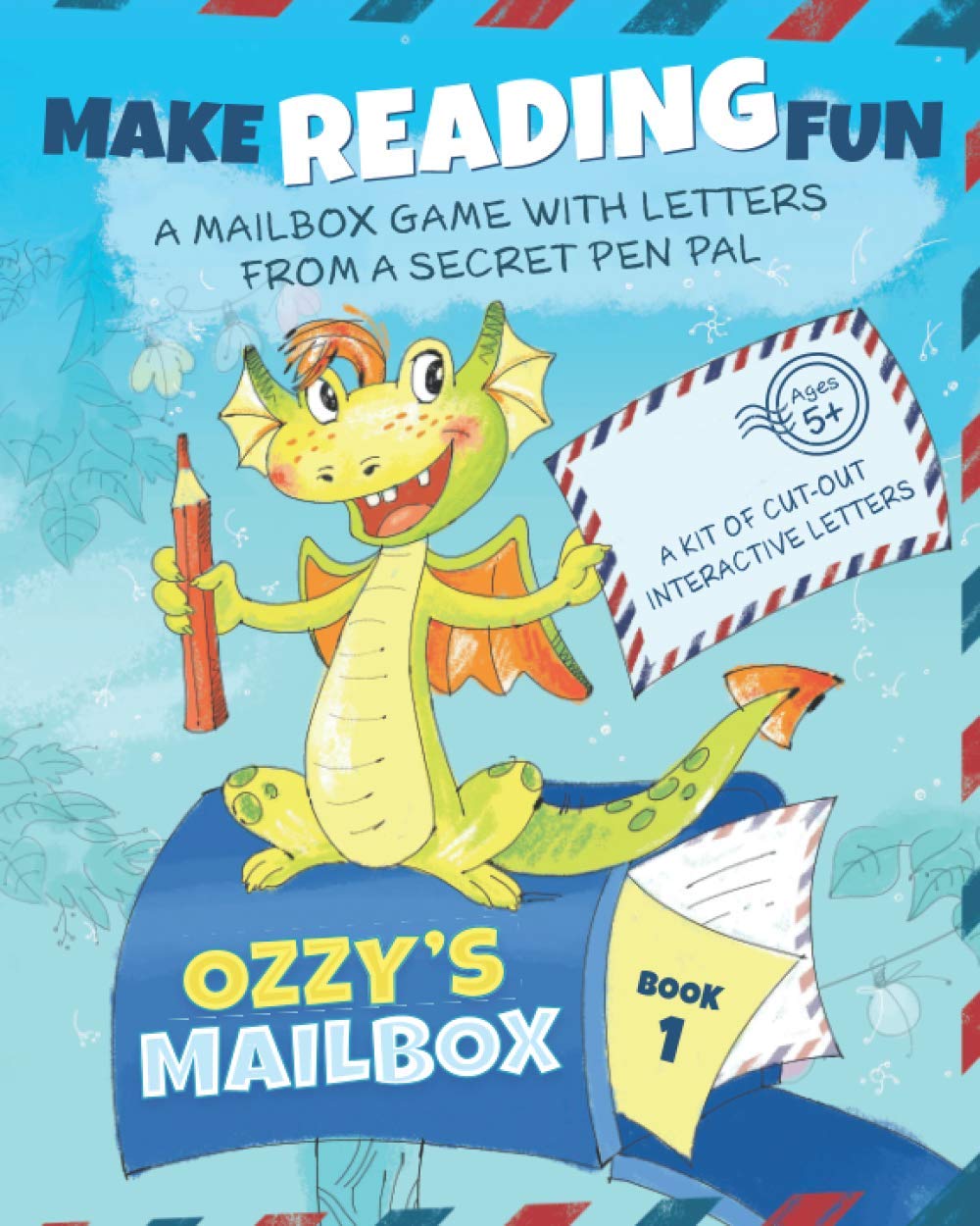 Ozzy's Mailbox: Motivate reading practice with Ozzy’s learn to read games for kids 5-7! Interactive letters from a dragon pen pal, daily reading kindergarten/grade 1