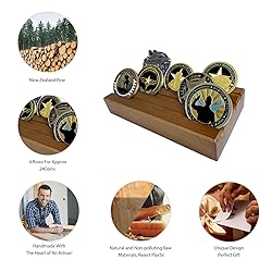 DecoWoodo Challenge Coin Holder Display Case - 4
