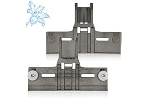 M MOTICO UPGRADED W10350375 Dishwasher Top Rack Parts (2 Pack) Replacement for Kenmore Whirlpool Dishwasher Parts WDT750SAHZ0 WDT730PAHZ0 Upper Rack Parts Replace W10712395 AP5957560 3516330 AP595756