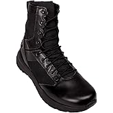 OTB Boots Fusion 8-Inch Tactical Boot, Law Enforcement & Military-Grade Combat Boot with Slip-Resistant Outsole, Lightweight, Protective Performance Footwear, Black