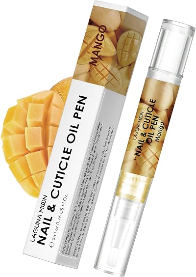 Lagunamoon Cuticle Oil Pen 5ml Mango Nail Care Moisturize Nourish