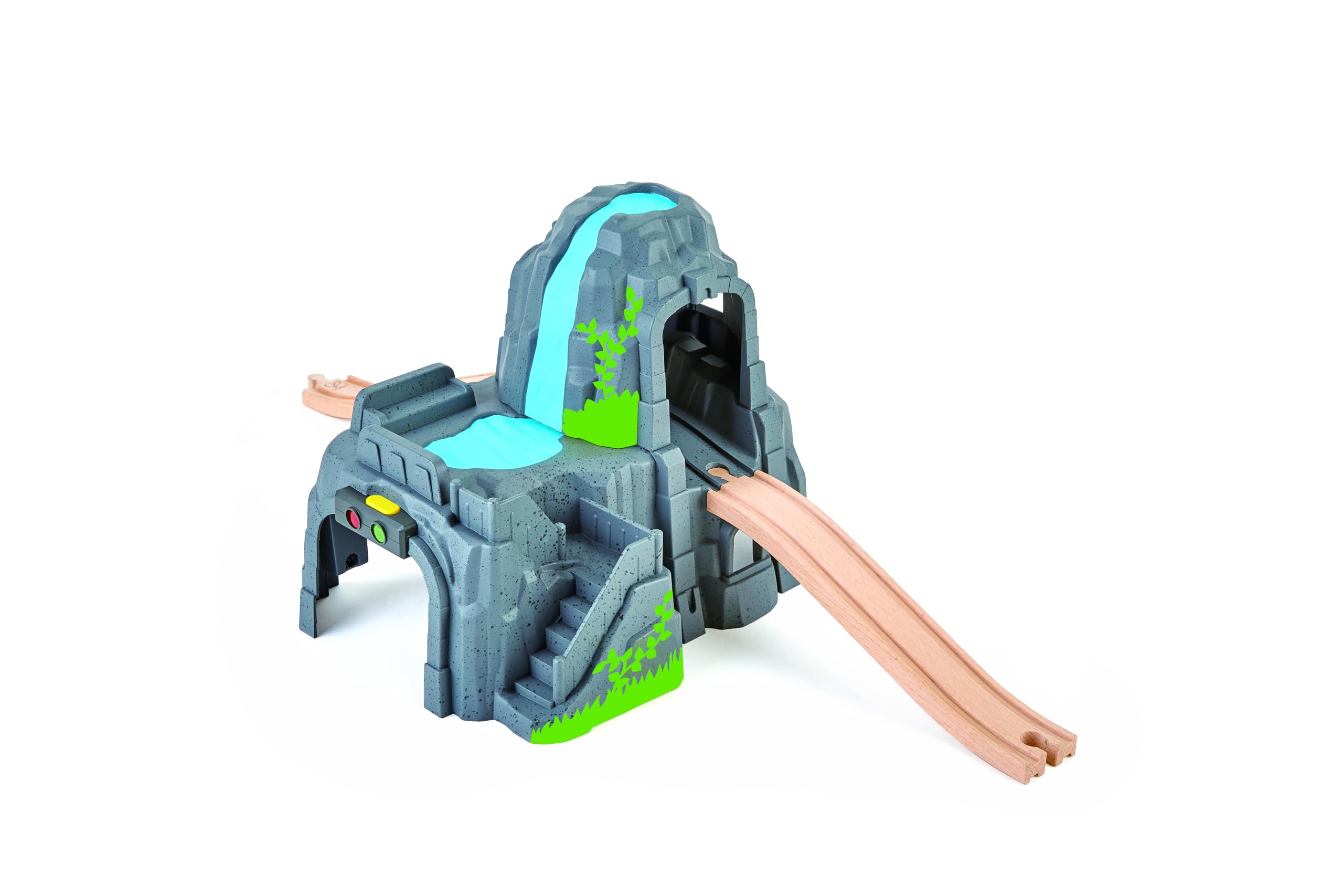 Hape E3739 Light and Sound Mountain Tunnel - Wooden Train Track Accessories