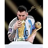 Ikonic Fotohaus Lionel Messi Argentina Goat Signed Photo Autograph Print Wall Art Home Decor