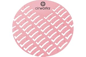 Hospeco Airworks AWUS004-BX Urinal Deodorizer Screen Strawberry Red (Box of 10)