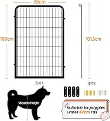 Yaheetech Dog Playpen 2 Panel Heavy Duty 100cm High Indoor Outdoor view 3