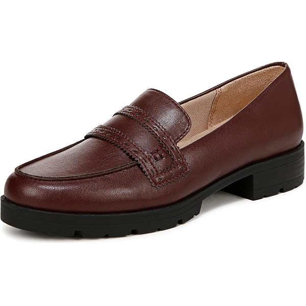 BORN Women's Leather Carrera Brown Shoes - Comfortable Heeled Casual Shoes