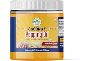 Yogti Popcorn Popping Oil, Light Buttery Flavour, No Artificial Flavors - 378ml