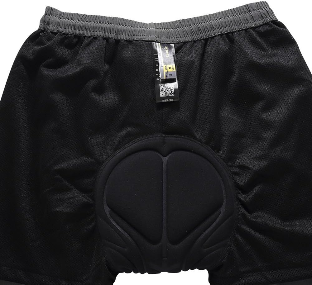 Santic Men's Mountain Bike Shorts Bicycle Cycling MTB Shorts Loose-Fit Padded: Clothing