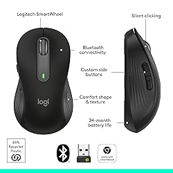Logitech Signature M650 L Full Size Wireless Mouse