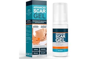 Gowgaw Scar Gel, Scar Cream, Advance Scar Gel for Surgical Scars,Face,Body,Leg, Burns, Acene,C-Section, Stretch Marks, Keloids for Old & New Scars,Scar Removal for Women Men,1.76oz