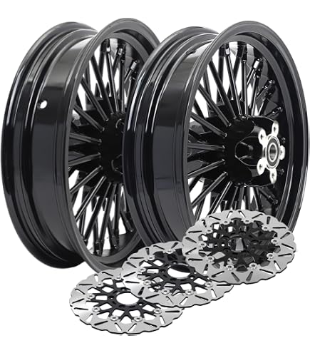 Amazon.com: KKE Front 1.6 * 21 Rear 2.15 * 19 MX Wheels Set Fit