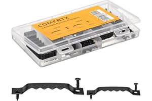 ComfrtX 60 Pack Sawtooth Picture Hangers – Small & Heavy-Duty Wall Hanging Kit, 2 Sizes for Photo Frames, Art, Paintings, Canvas Hooks, and Picture Hanging Hardware