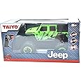 Toy Shock Jeep Wrangler Sahara Unlimited 1:22 Scale R/C - Green - Taiyo, 2.4GHz, Remote Control Vehicle, Authentic Design, Controller, Battery Powered Hobby Car