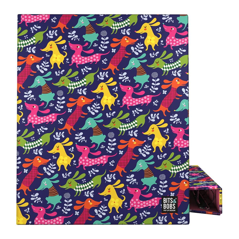Dogs Party Bits and Bobs A4 4 Ring Binder