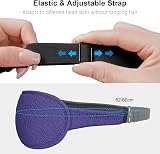 Gritin 100% Blackout Sleep Mask Deep Purple Ergonomic 3D Eye Cutout view 7