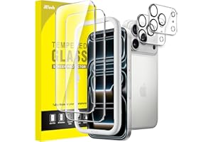 JETech Screen Protector for iPhone 17 Pro Max 6.9-Inch with Camera Lens Protector, Easy Installation Tool, 9H Hardness Temper