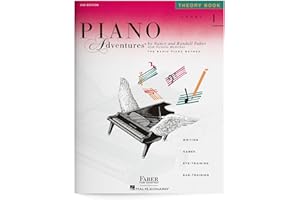 Piano Adventures: Theory Book - Level 1, 2nd Ediiton | Beginner Piano Theory Workbook | Music Note Reading and Ear Training for Early Learners | Faber Piano Book for Kids | Sheet Music Songbook