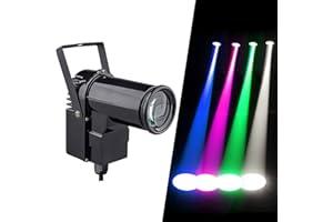 12w RGBW Disco Ball Lights Mirror Ball Light, Pinpoint Spotlight Disco Spot Lights Dj Pinspot DMX Led Pin Spotlight