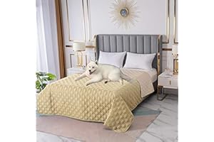 RBSC Home Waterproof Blanket Dog Bed Cover Non Slip Large Sofa Cover Incontinence Mattress Protectors for Pets Dog Cat (5282YELLOW)
