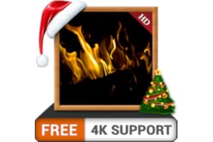 dark cheminée HD free - profitez des vacances de Noël en hiver avec la chaleureuse cheminée romantique de votre téléviseur HD
