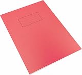 Silvine A4 Exercise Book Red Pack of 10 80 Pages 10mm Squares EX118 view 3