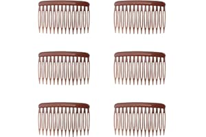 Ruwado 6 Pcs 14 Teeth Hair Side Comb Twist Small French Vintage Style Hair Clips Pins Accessories Supplies for Women Girls Br
