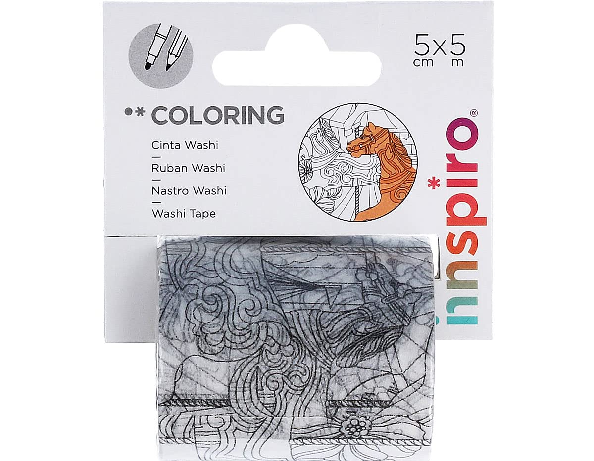 INNSPIRO Coloring tape washi tape COLORING Circus 50mmx5m.